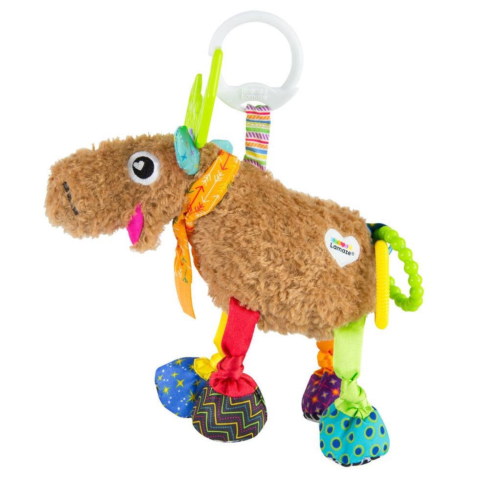 TOMY Lamaze Mortimer the Moose Clip&amp;Go Stroller Toy for Baby