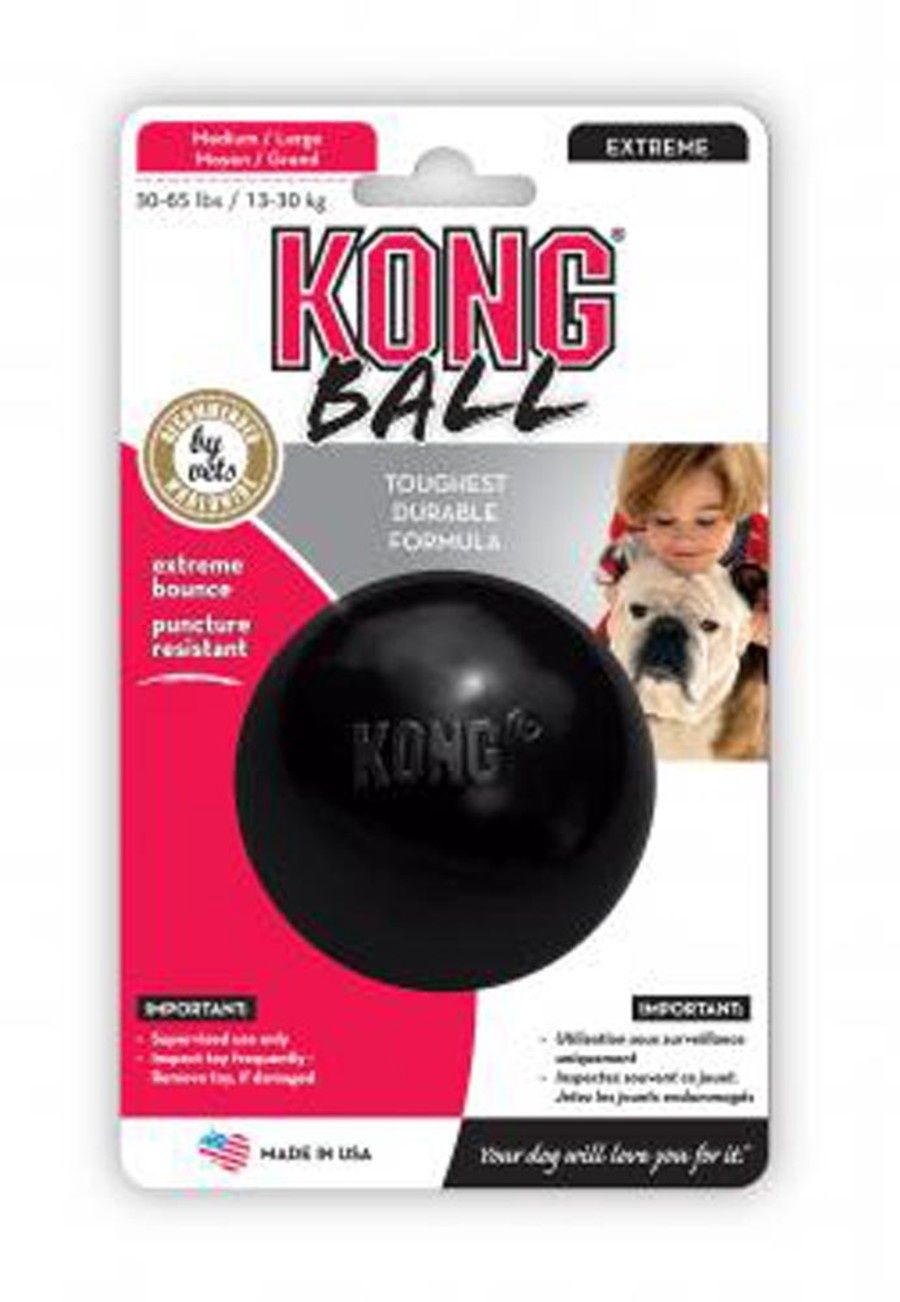 Kong - Extreme Ball Dog Toy  Black