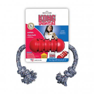 Kong -  Dental  With Rope For Dogs