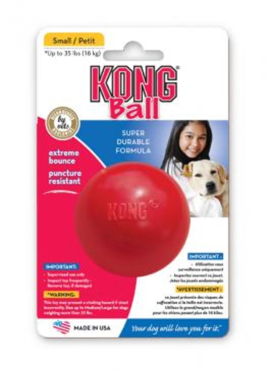 Kong - Signature Ball Red Dog Toy, Size: Small