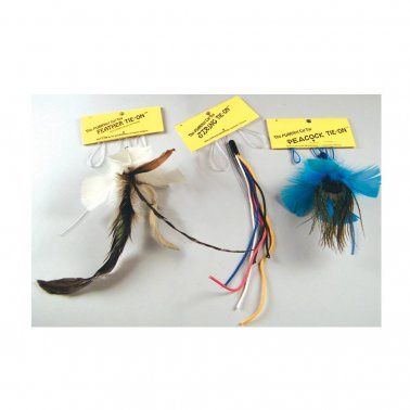 Vee PURRfect- Peacock Feather Tie On Cat Toy