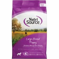 NutriSource - Large Breed Puppy Chicken &amp; Rice  Recipe, Size: 4lb
