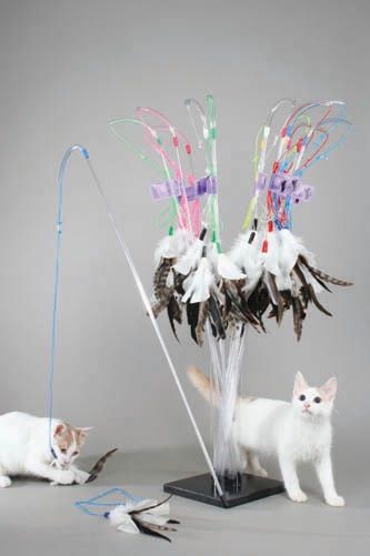 Vee PURRfect  - Feather Cat Toy (with replacement feather)