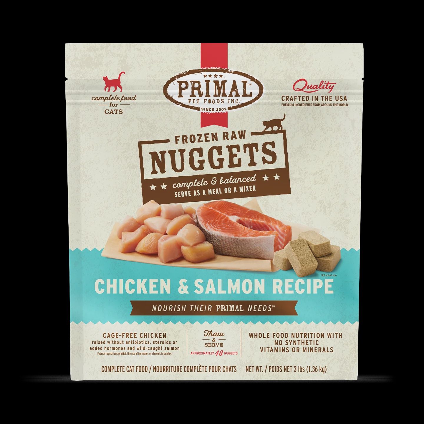 Primal - Frozen Chicken &amp; Salmon RAW Cat Food