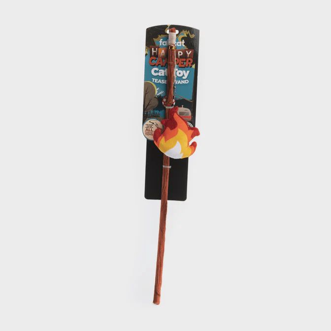 Fabcat -  Happy Camper Teaser Cat Toy