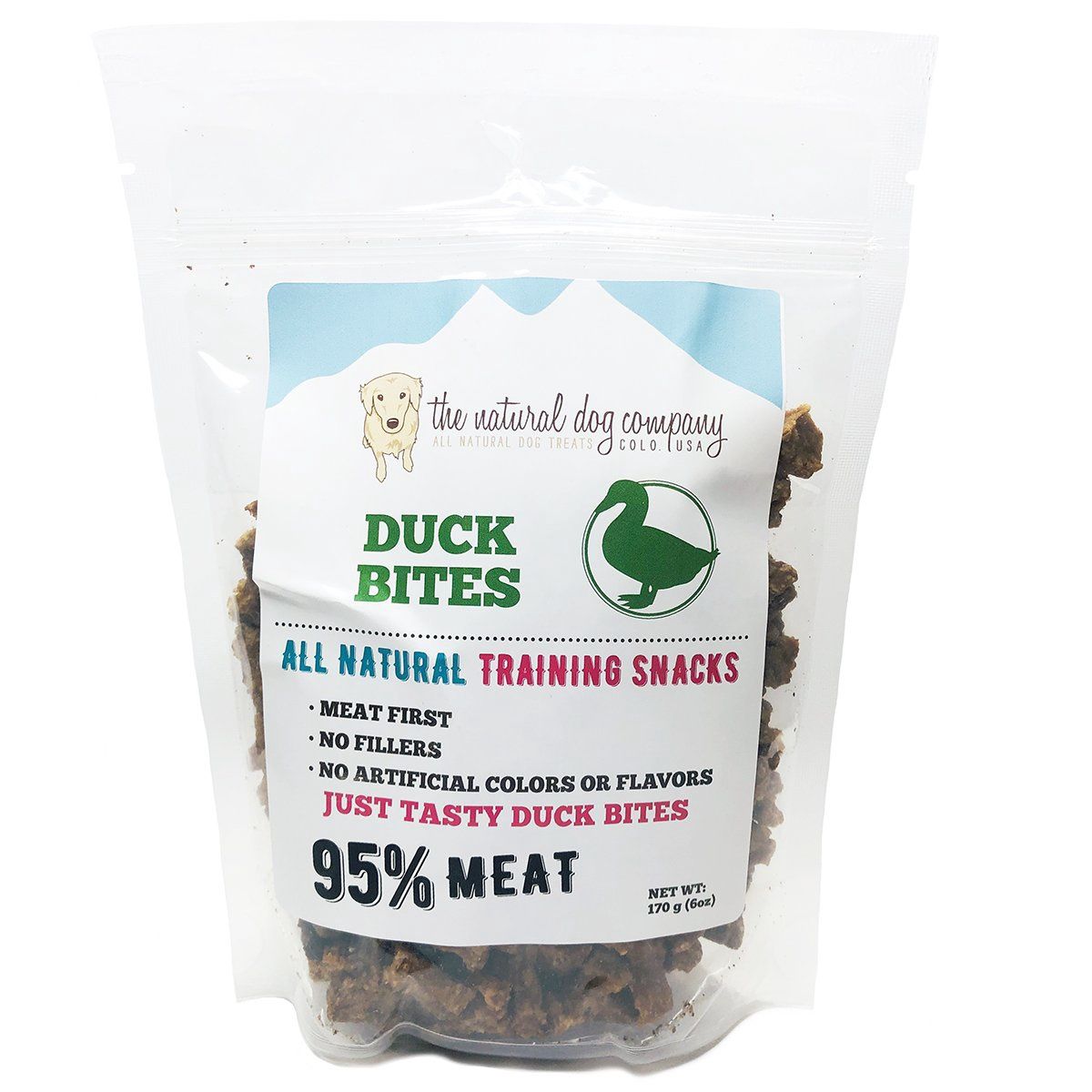 The Natural Dog Company - Duck Training bites, Size: 6 oz