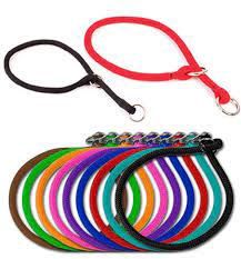 Yellow Dog - Braided Slip Knot Training Collars, Size: 3/4"x 20"