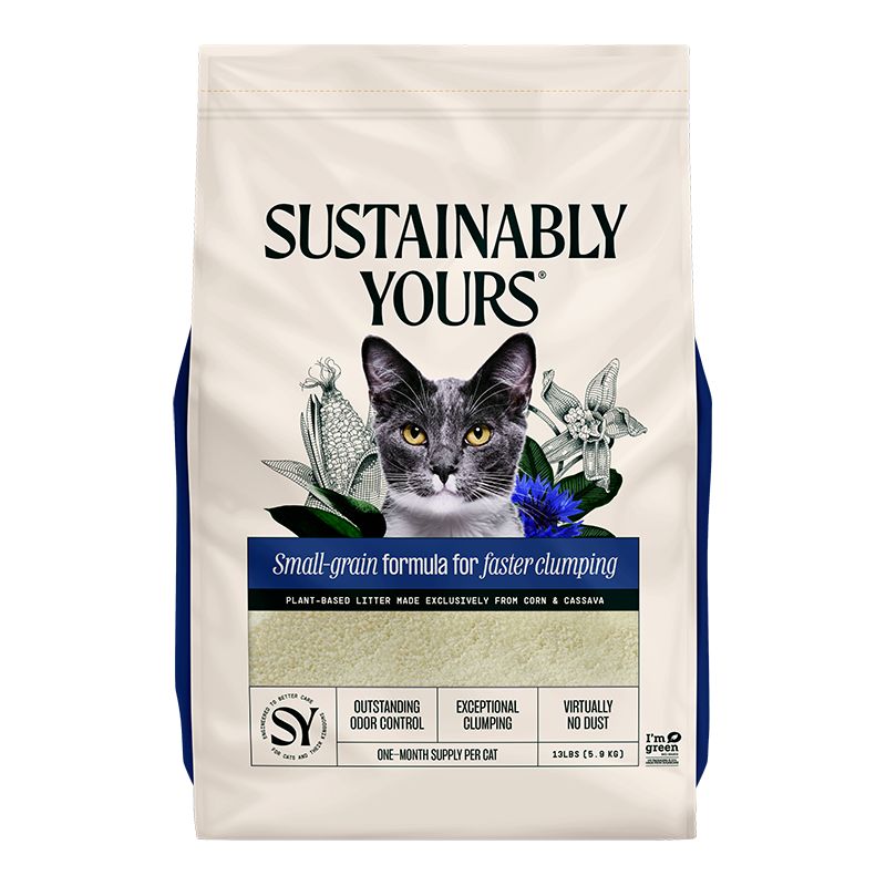 Sustainably Yours -Small Grain Cat Litter, Size: 13#