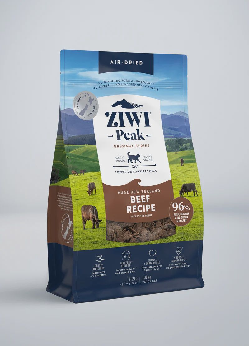 Ziwi Peak - Beef Air Dried Cat Food, Size: 2.2 LB.