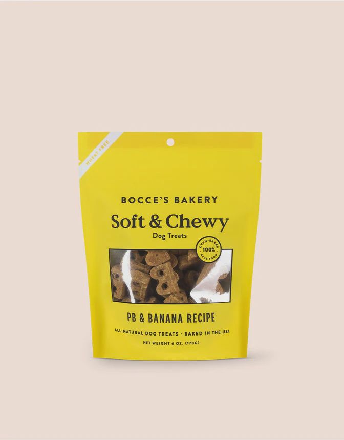 Bocce's Bakery - PB/Banana Recipe Soft &amp; Chewy Dog Treats