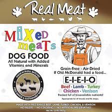 The Real Meat Company  - Mixed Meats Eeieeio (If Old McDonald had a Food) Dog Food