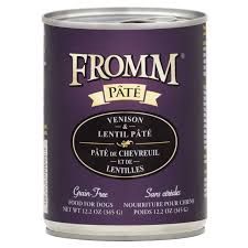 Fromm - Vension &amp; Lentil Pate' Dog Food 12.2 oz.