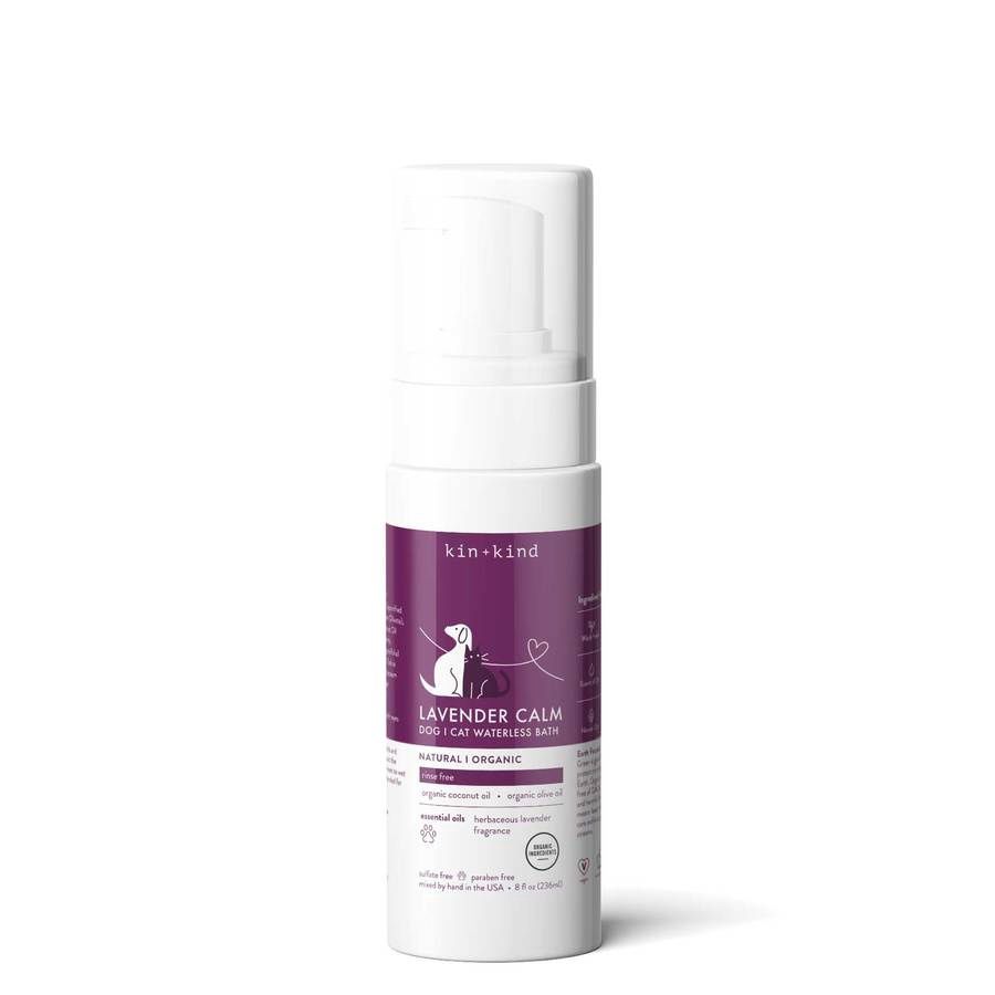 Kin &amp; Kind - Calming Lavender Natural Waterless Bath for Dogs &amp; Cats 8 oz
