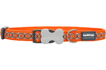Red Dingo - Dog Tags W/ Matching Collar &amp; Adjustable 6' Dog Lead