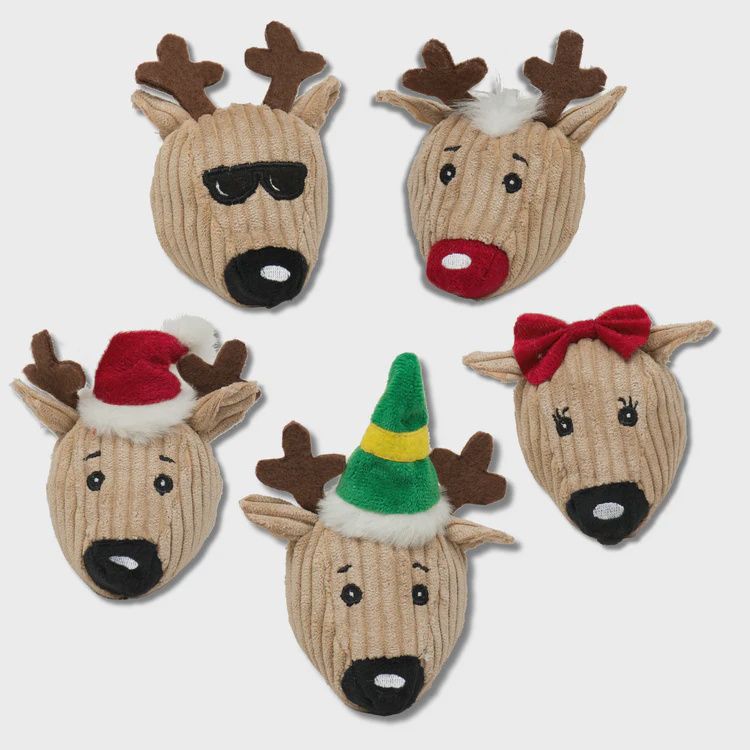 HuggleHounds - Santa's Reindeer Wee Huggles Dog Toy
