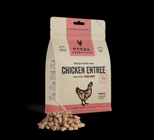 Vital Essentials - Chicken Mini Nibs Freeze Dried Raw Dog Food