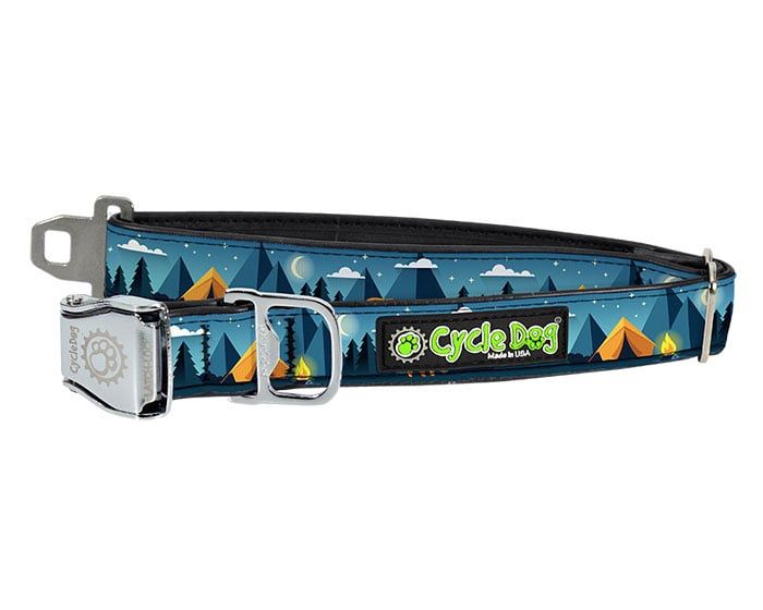 Cycle Dog - Blue Camping Collar, Size: Med