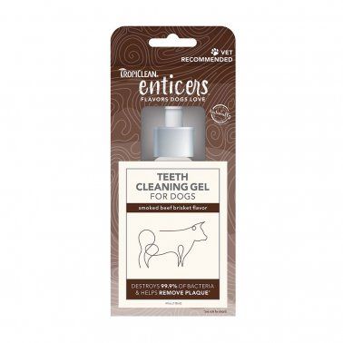 TropiClean -  (DISCONTINUED)Enticers™ Smoked Beef Frisket Teeth Cleaning Gel for Dog 4oz