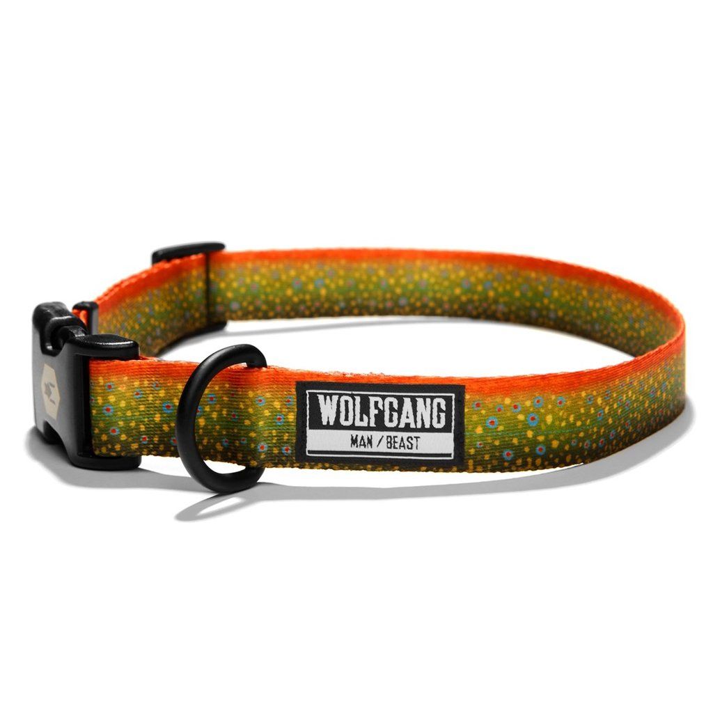 Wolfgang - BrookTrout Dog Collar, Size: Medium (Width 1-in. Length 12-18-in.)