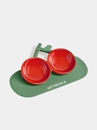 Vetreska - Cherry Ceramic Pet Bowl