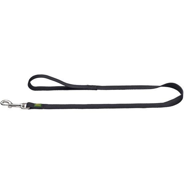 Hunter - Vario Basic ALU-Strong Nylon Dog Leash, Size: Black
