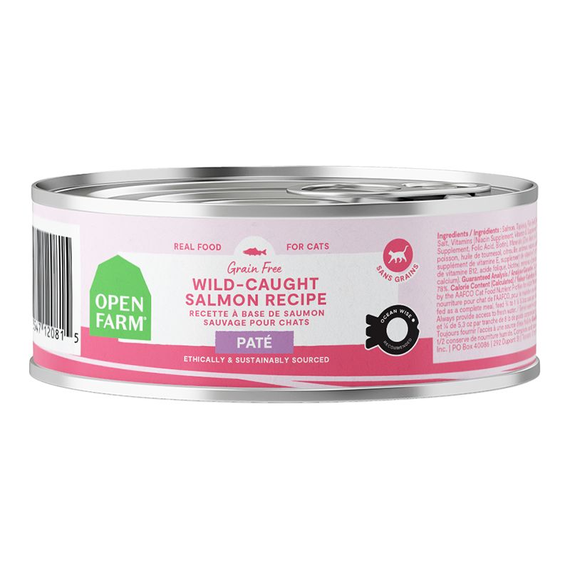 Open Farm - Wild Caught Salmon Pate Canned Cat Food 2.8oz