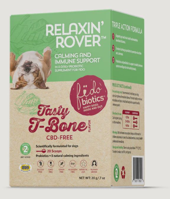Fidobiotics - Tasty T-Bone Relaxin' Rover Calming Probiotic for Dogs