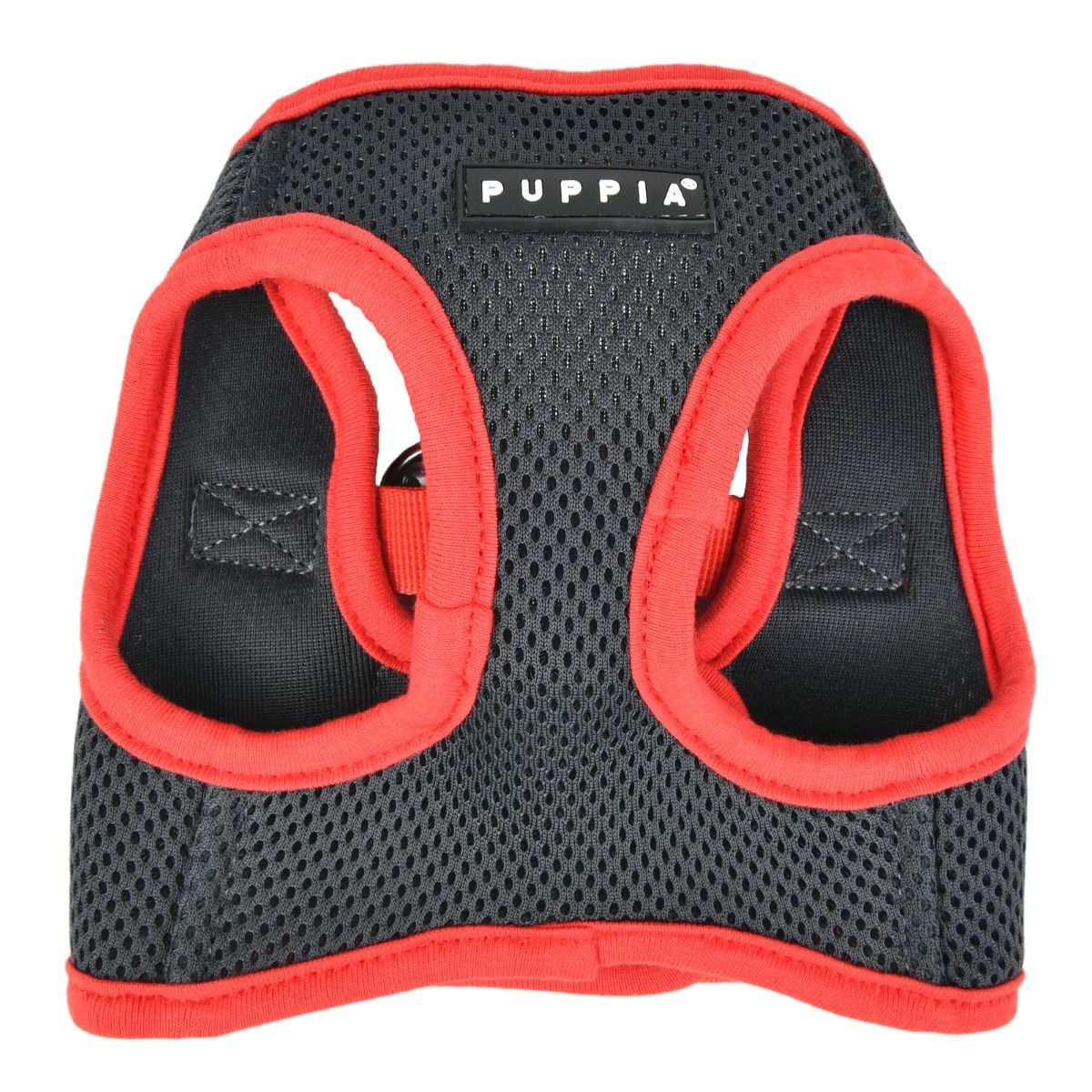 Puppia - Soft Vest Harness II Grey Dog Harness, Size: Small