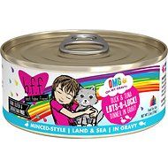 Weruva - BFF OMG Lots-O-Luck! Duck &amp; Tuna Dinner Minced-Style Canned Cat Food in Gravy, Size: 2.80 OZ