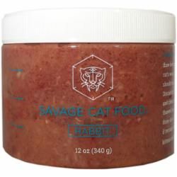 Savage Cat - Rabbit &amp; Lamb Raw Cat Food, Size: 12 oz.