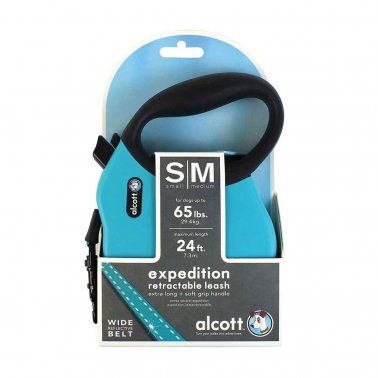 Alcott -  Expedition Retractable Leash/Blue, Size: S/M