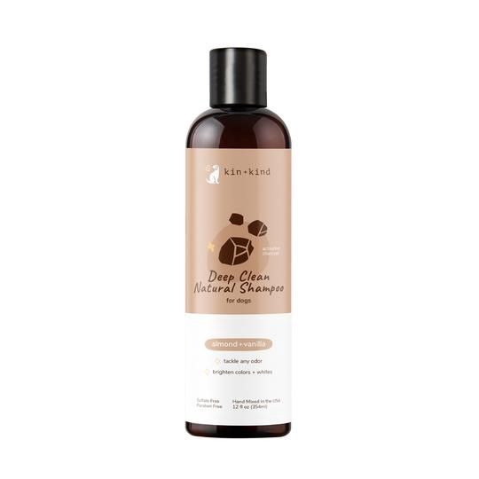 Kin + Kind - Deep Clean Almond Vanilla Natural Shampoo for Dogs 12oz