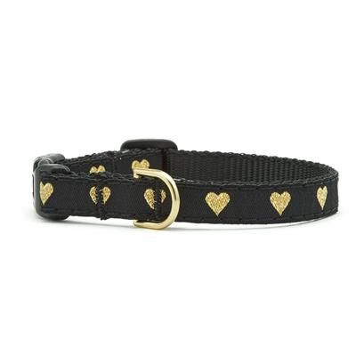 Up Country - Heart of Gold Cat Collar, Size: 10"