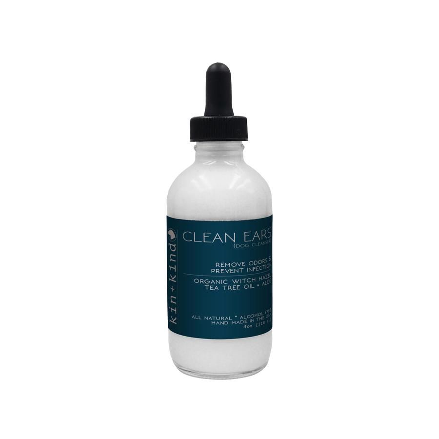 Kin + Kind - Organic Clean Ears (Leave-In Dog Ear Cleaner) 4 oz