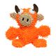 Tuffy - Mighty MicroFiber Orange Bull Dog Toy, Size: Jr.