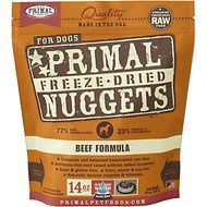 Primal - Beef Formula Nuggets Freeze-Dried Dog Food, Size: 5.5 oz.