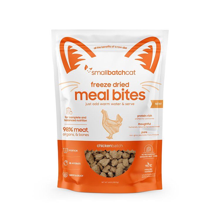 Small Batch - Freeze Dried Chicken Bites For Cats 10 oz.