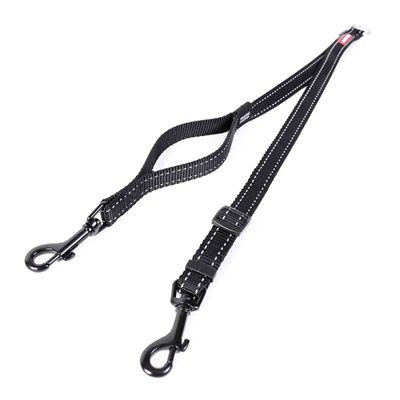 EzyDog - Soft Touch Coupler Dog Lead, Colour: Red