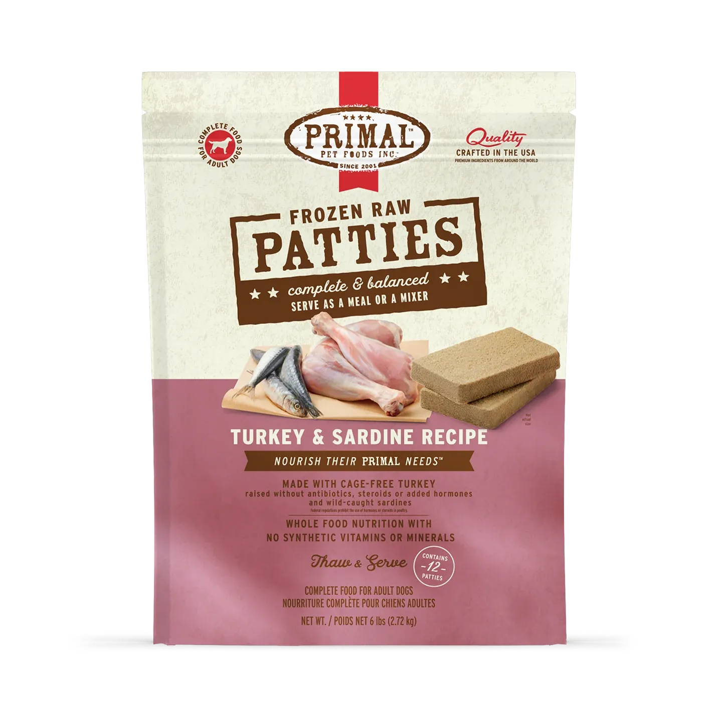 Primal - Turkey &amp; Sardine RAW (DISCONTINUED) Dog Food