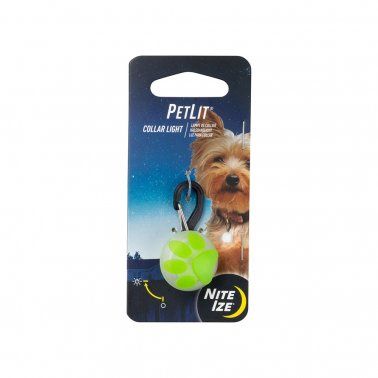 Niteize - PetLit® Collar Light for Cat and Dog, Colour: Green