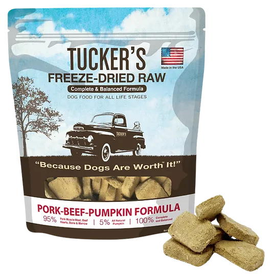 Tucker's - Pork-Beef Pumpkin Freeze Dried Dog Food 14 oz.
