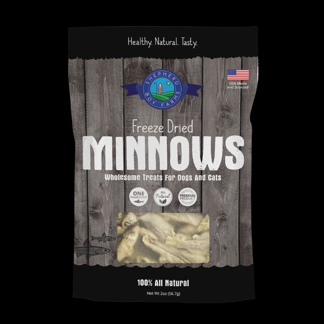 Shepherd Boy Farms - Minnows Freeze-Dried Dog Treats, Size: 2 oz.