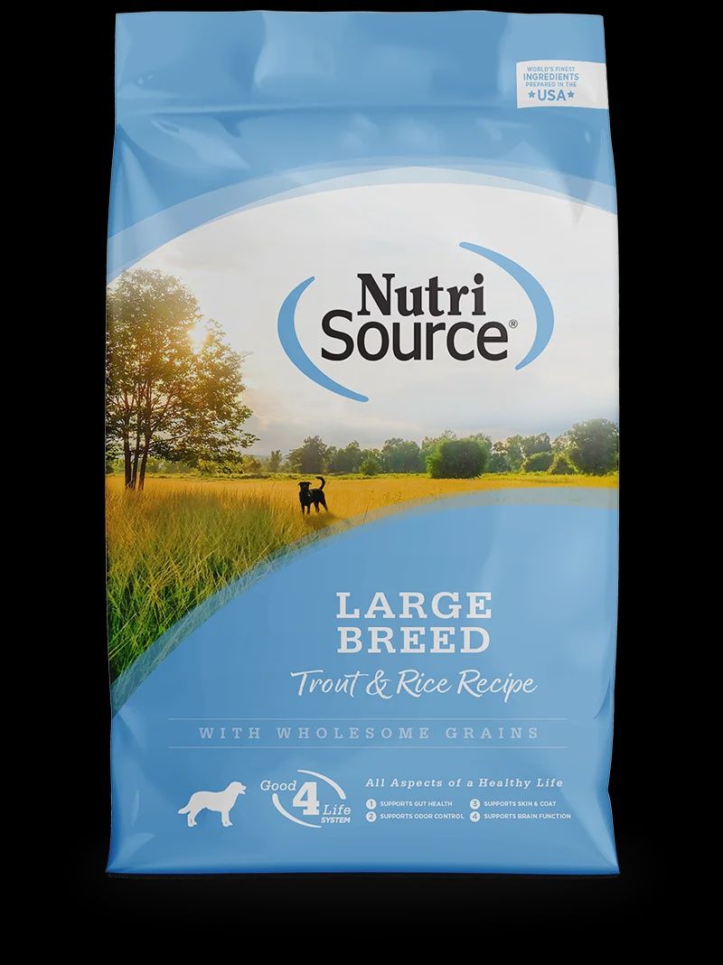 Nutrisource - Large Breed Trout &amp; Rice Recipe Dry Dog Food