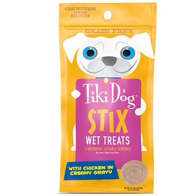 Tiki Dog - Chicken Mousse Stix 3.0 oz Pouch of 6 Dog Treat