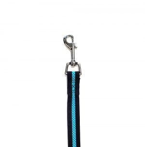 Bark Appeal - Mesh 3/4 Inch Leash Aqua Blue