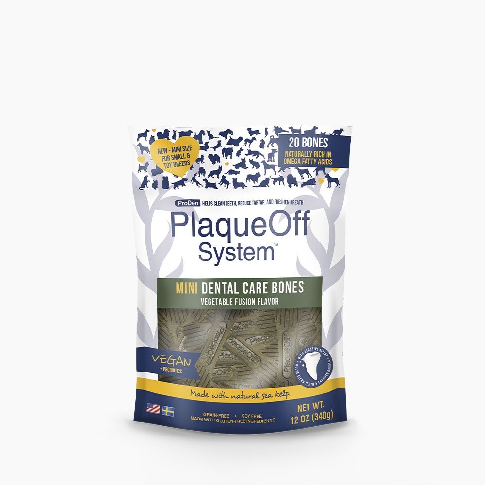 ProDen PlaqueOff - Mini Vegetable Fusion Dental Bones 12 oz.