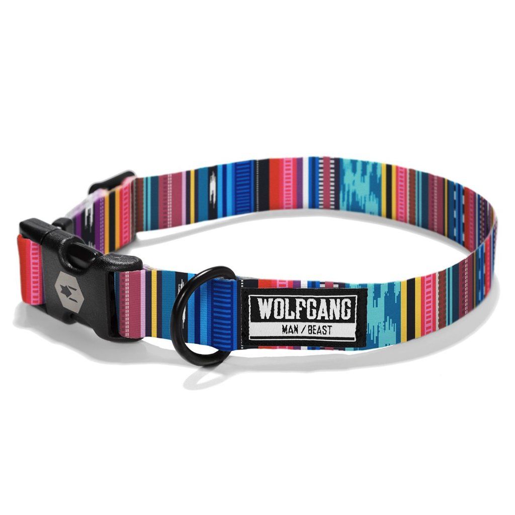 Wolfgang - Quetzal Dog Collar, Size: Medium (Width 1-in. Length 12-18-in.)