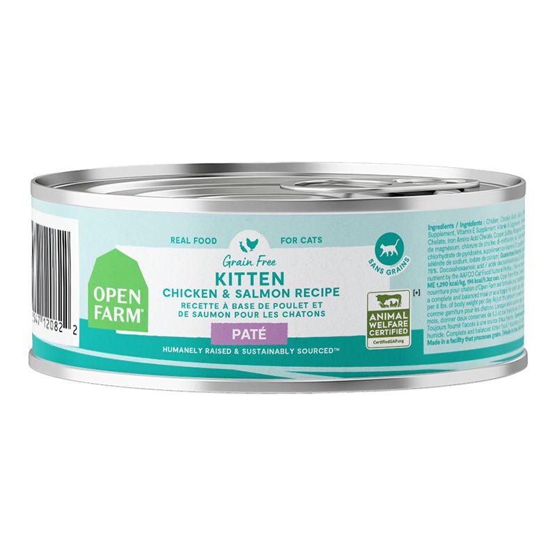 Open Farm - Kitten Chicken &amp; Salmon Pate Canned Cat Food, Size: 2.8oz