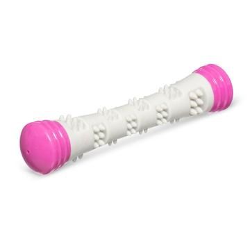 Messy Mutts - Totally Pooched Chew 'n Squeak Toy, Size: Small Pink