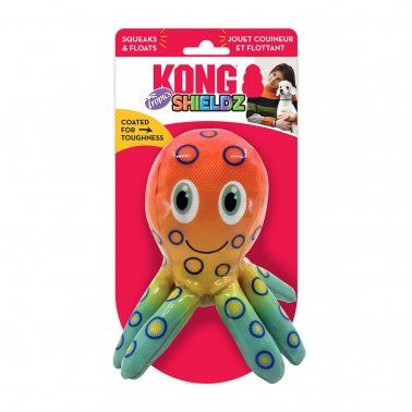 Kong - Shieldz Tropics Octopus Dog Toy Medium Orange
